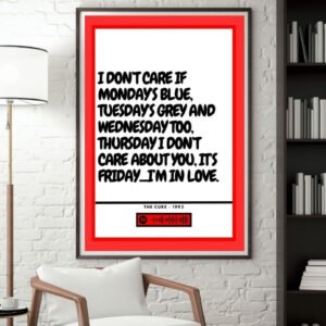 The Cure - Its Friday I'm in Love