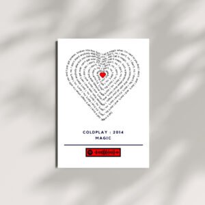 Portrait Framed Art Print Coldplay - Magic