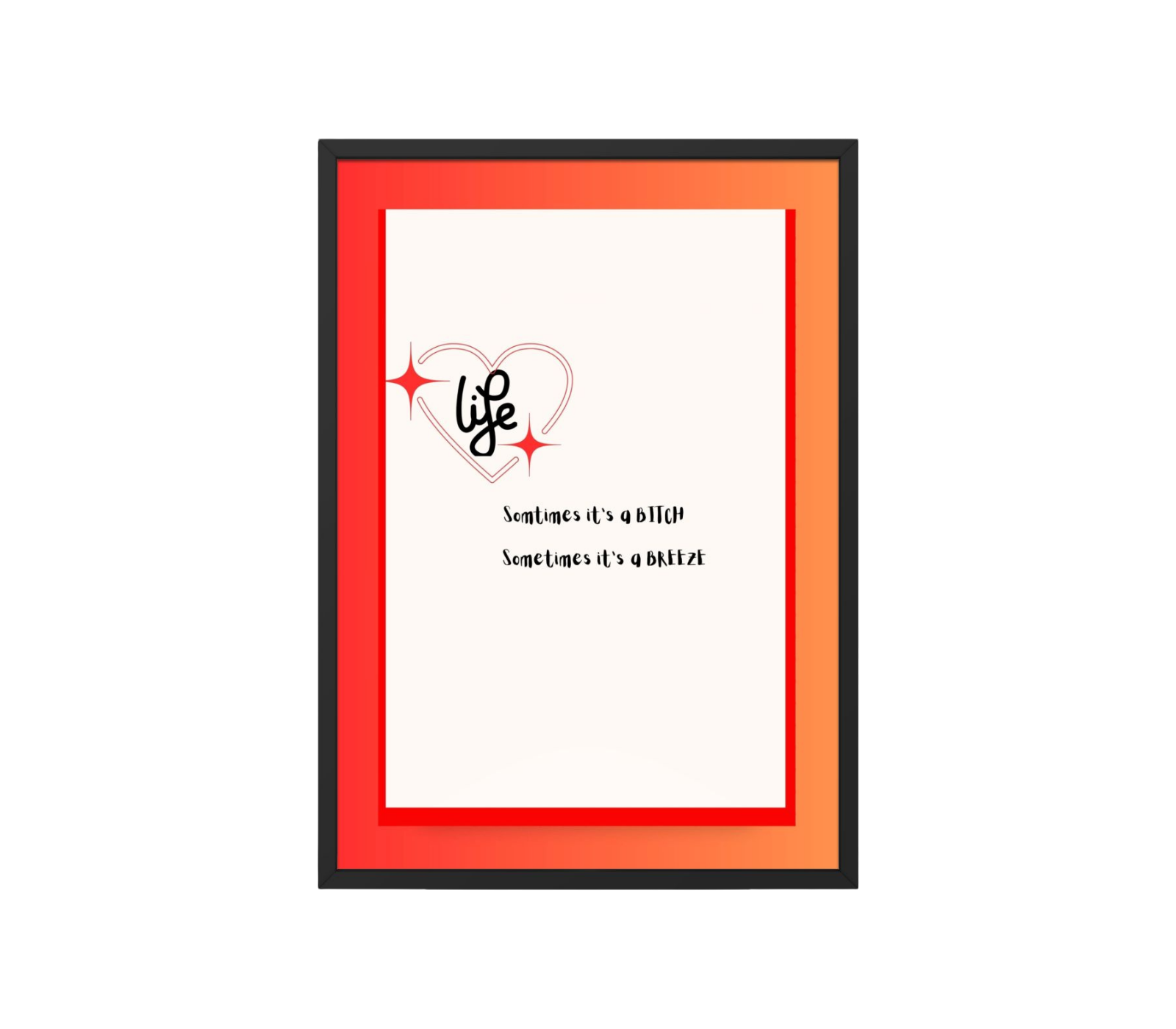 Portrait Framed Art Print Stevie Nicks - Sometimes It's a Bitch