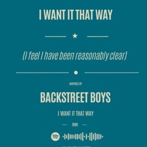 Backstreet Boys – I Want It That Way - alternate view