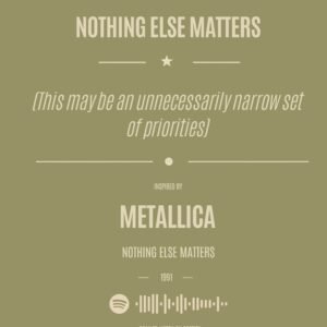 Metallica – Nothing Else Matters - alternate view