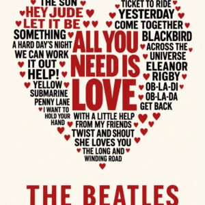 The Beatles Lyric Cloud - alternate view