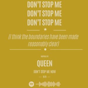 Queen – Don’t Stop Me Now - alternate view